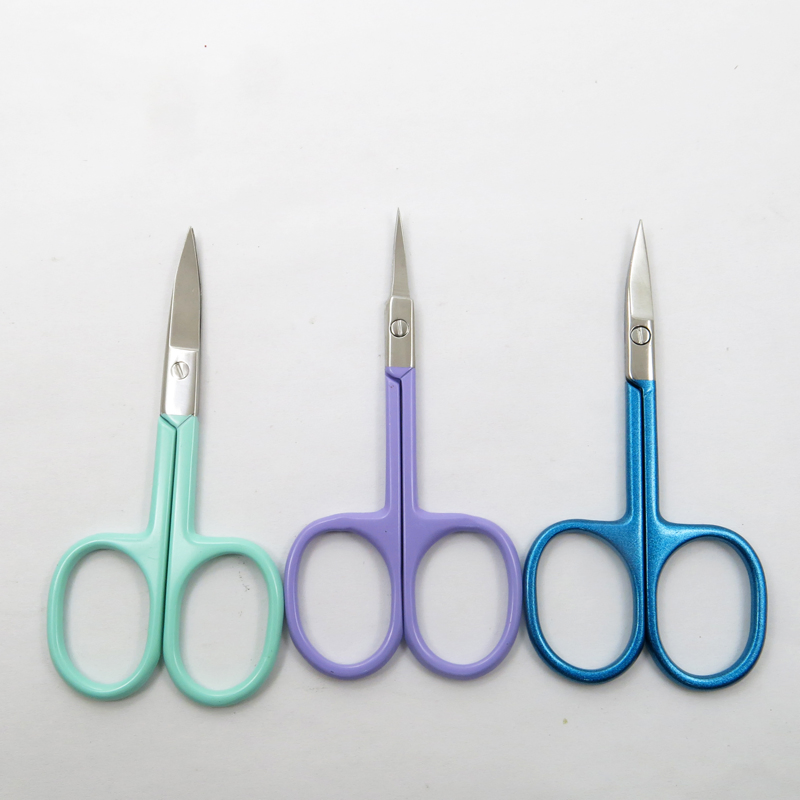 High Quality Beauty Scissors with Stainless Steel for Eyebrow Hair Trimming Beauty Makeup Scissors