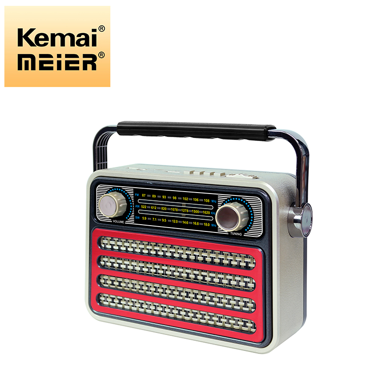 Retro Wireless Bt Multi -Band Radio Multifunction Outdoor Speaker Classic Wooden Radios