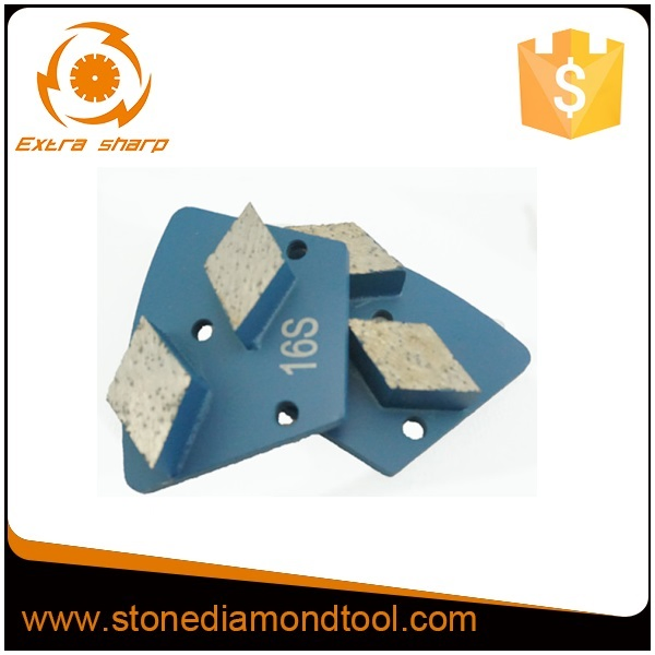 Double Segments Trapezoid Diamond Metal Concrete Floor Grinding Disc