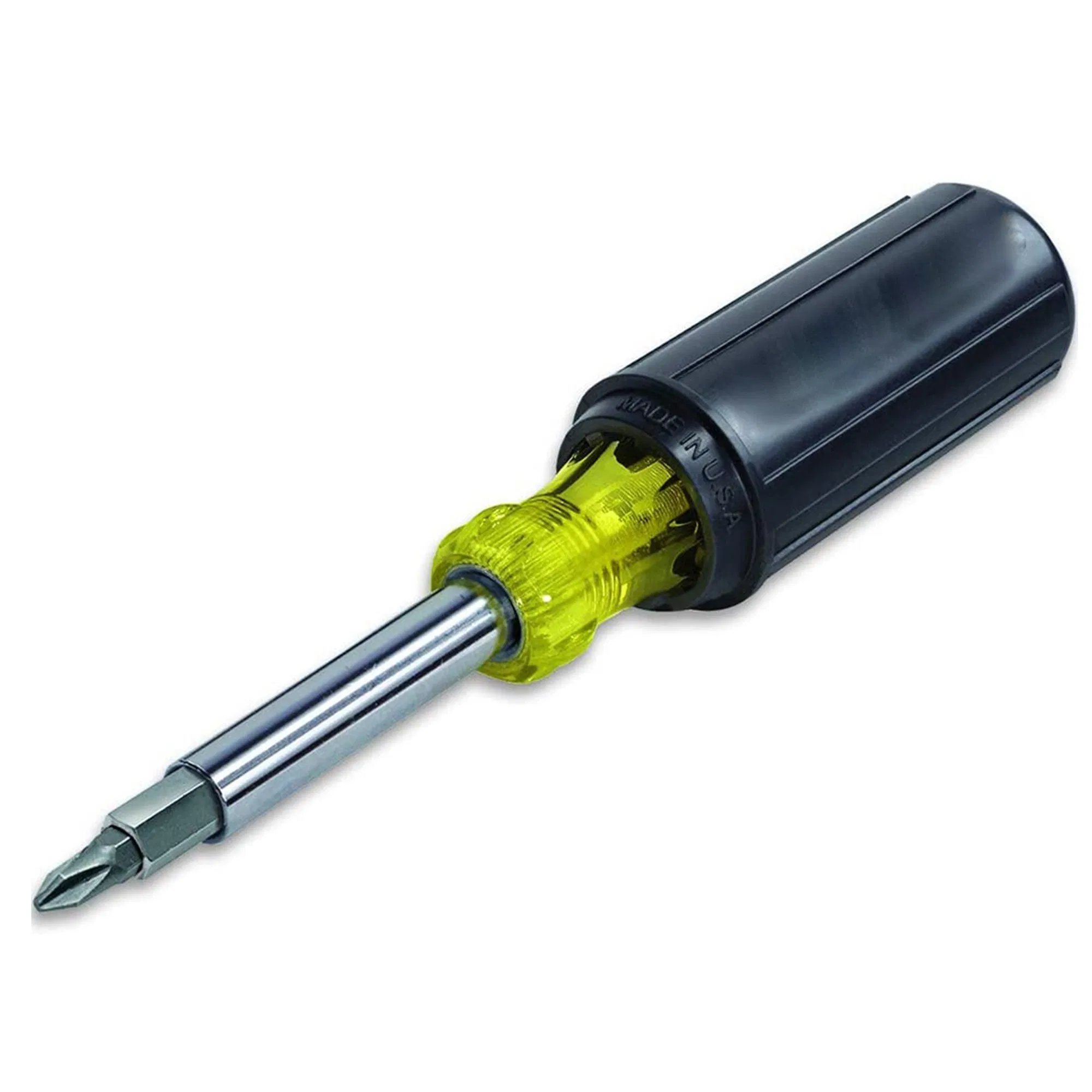 Nut Driver Set 8 Bits Phillips Slotted Torx Square Cushion Grip Handle 11-in-1 Screwdriver