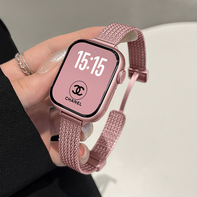 Magnetic Clasp Colorful Steel Watch Band 42/44/45/49 S10 S11 Ultra2 Ultra3 Watch Band Loop