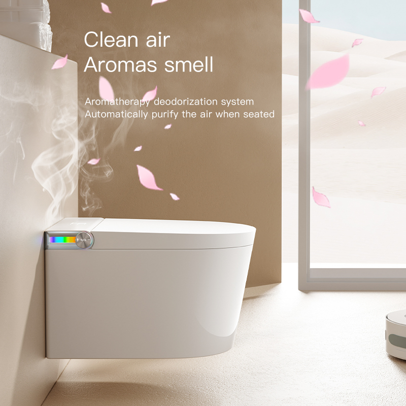 Concealed Cistern Back to Wall Toilet Set Bathroom Tankless Wall Mounted Intelligent Toilet