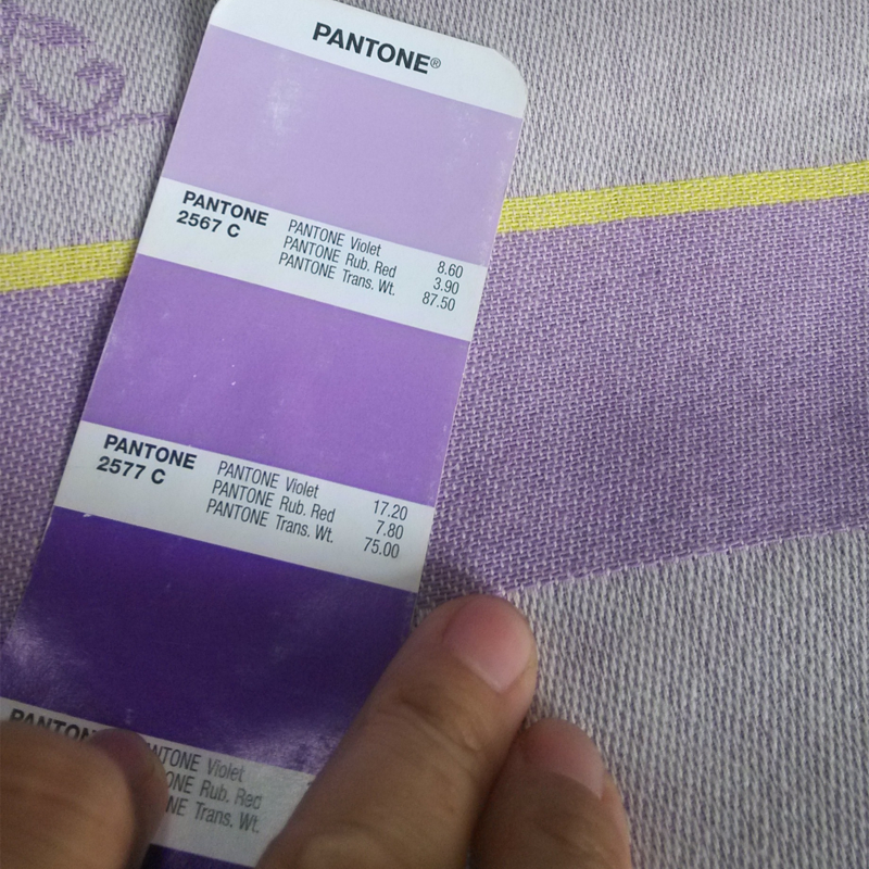 100% Cotton Purple Lavande Jacquard Yarn Dyed Kitchen Towel with Swing Tag