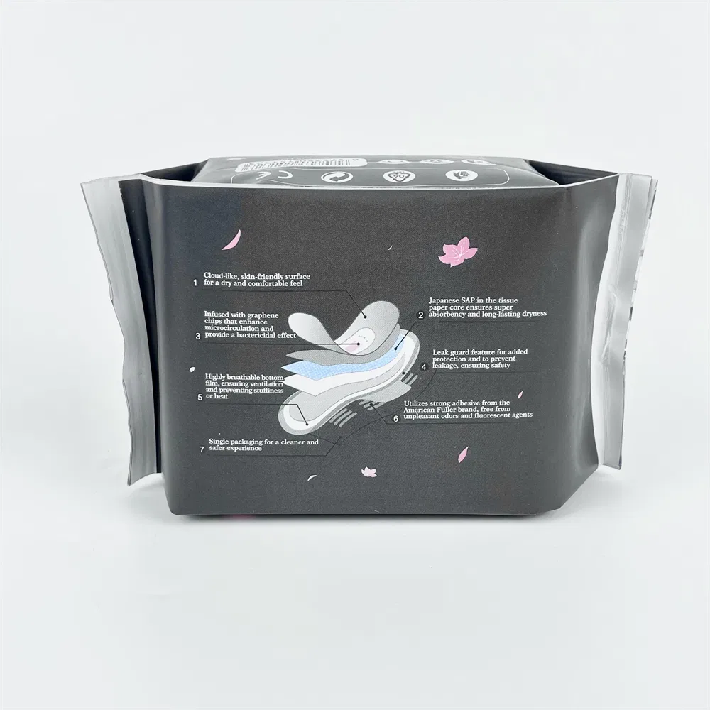 Good Price Without Flavor Pattern for Women Woman Sanitary Towel Ultra-Thin Pads