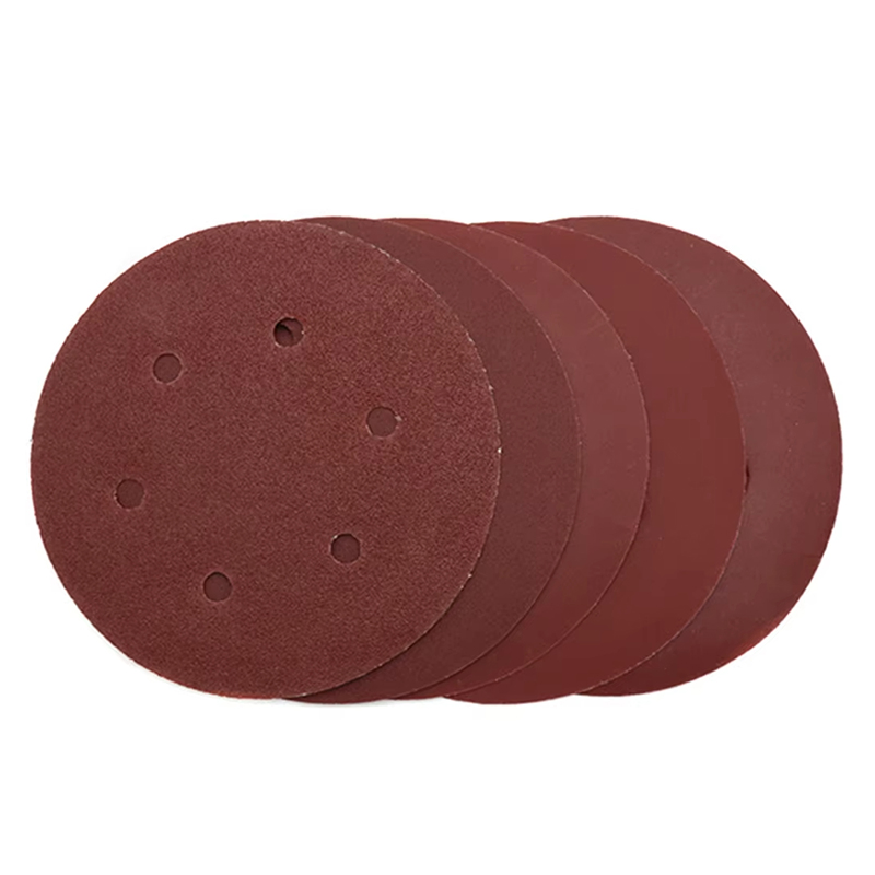 High Quality Abrasive Aluminium Oxide 80 2000 Grit Hook Loop Sanding Disc Sand Paper Disk Sandpaper for Orbital Sander