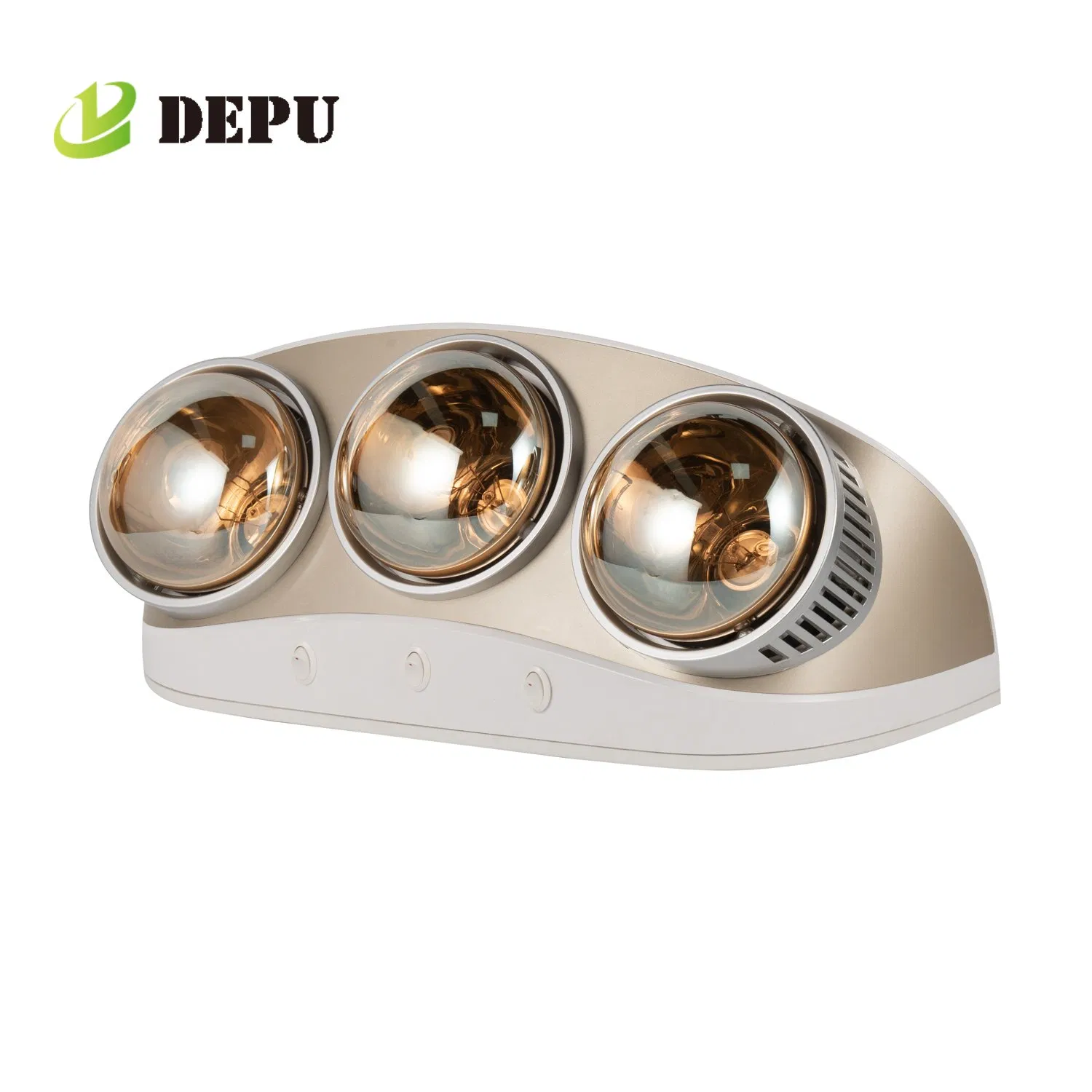 Three Bulb Energy Efficient Stylish Fast Heating Safe Bathroom Heater