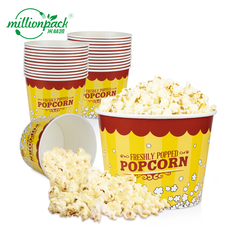 Бумажные стаканчики для попкорна одноразовые