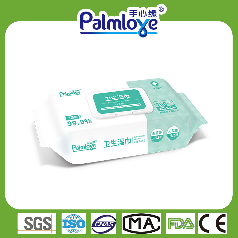 Palmjoy Antibacterial Wipes, Hygiene Wipes Kills 99.99% Bacterial