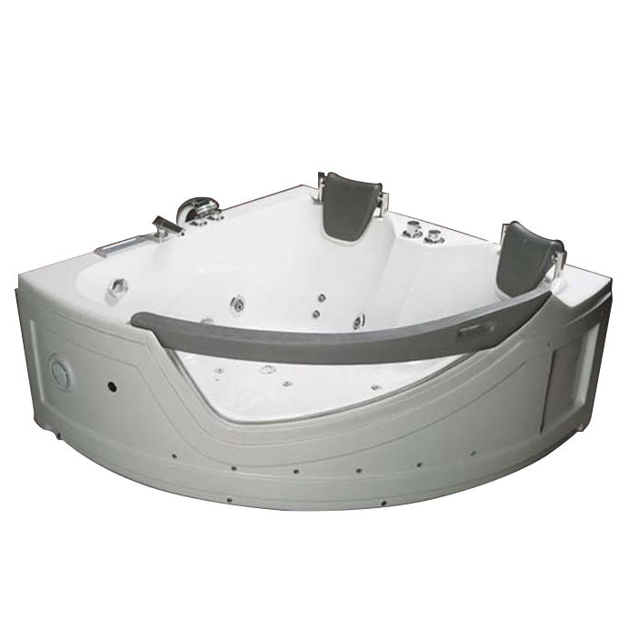 Угловая акриловая ванна с гидромассажем