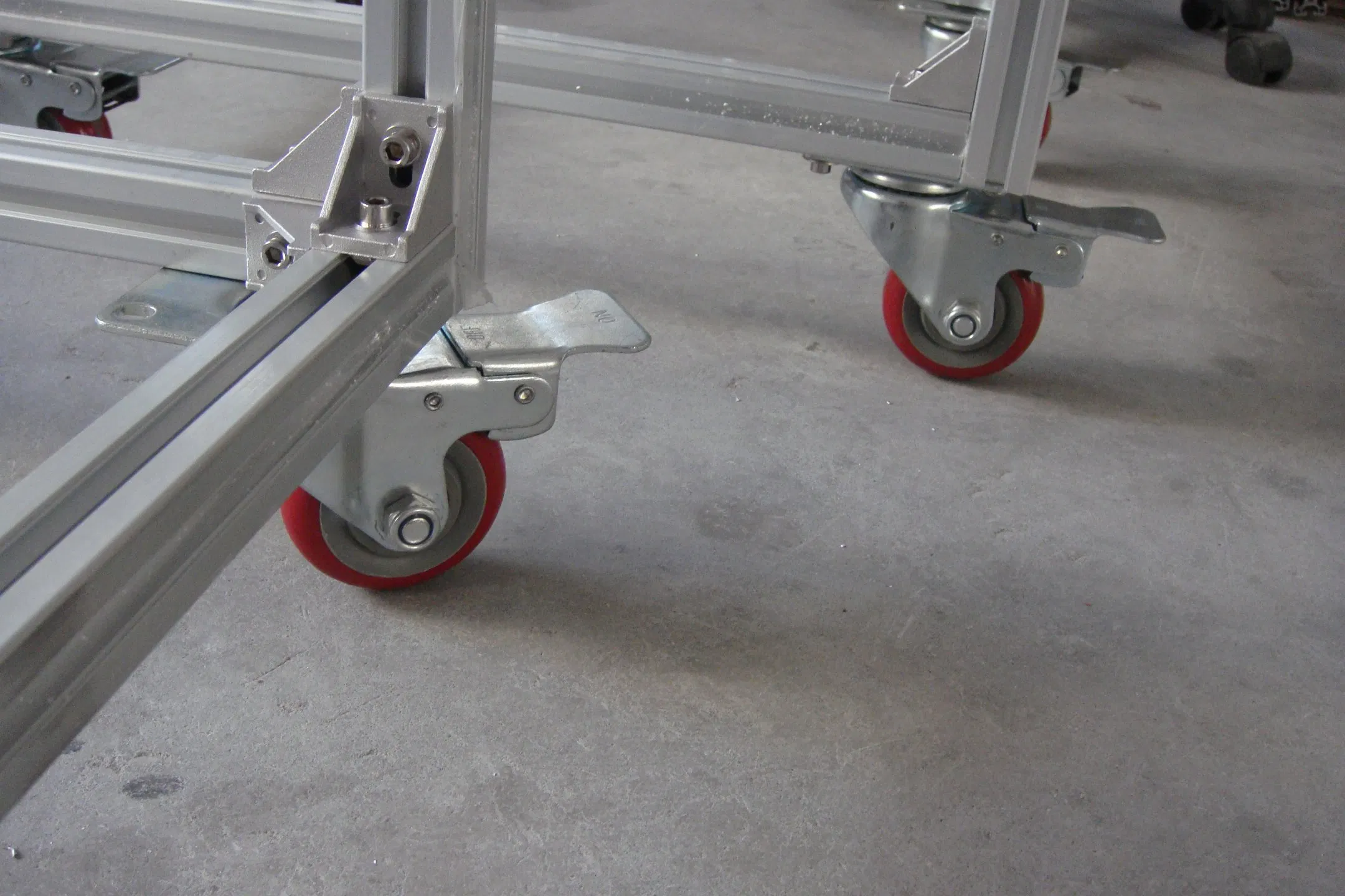 Grey Caster, 2"/3" Heavy Duty Caster, Industrial Aluminum Profile Caster
