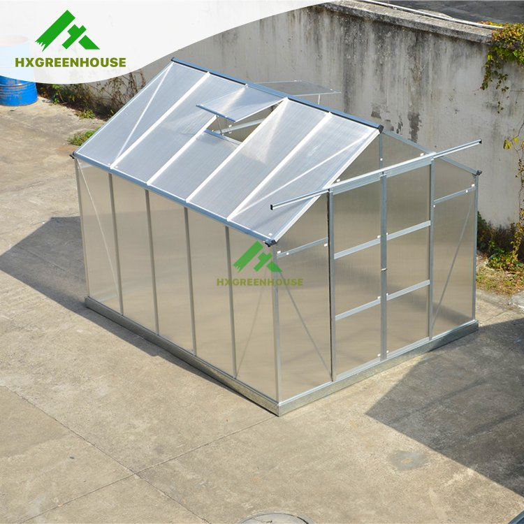 Singlespan Poly Carbonate Staging Backyard Modern Conservatory