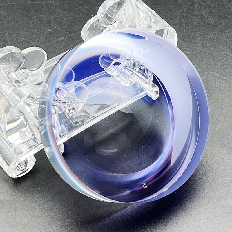 High Index 1.74 Semi-Finished Single Vision UV++ Blue Hmc Optical Eyeglasses Lens