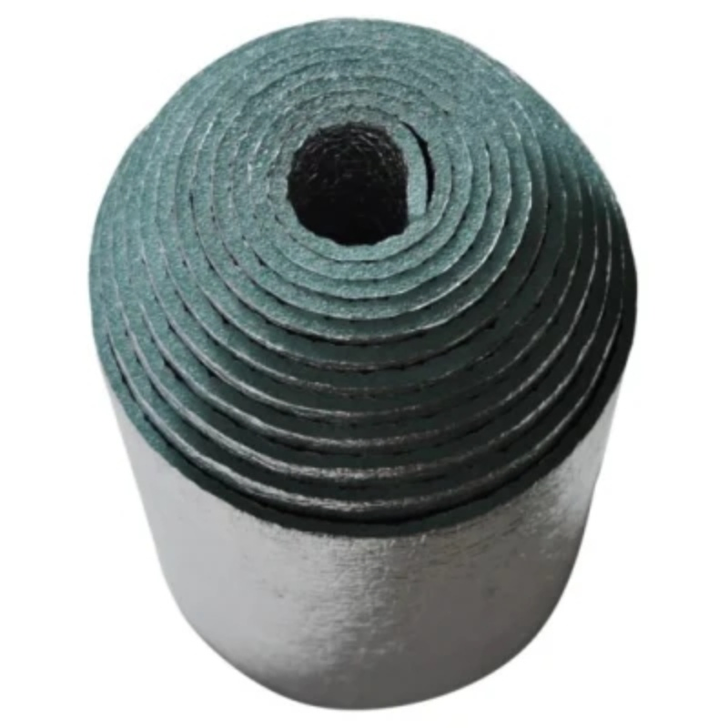 Double Sided Aluminum-Foil Green PE Foam for Tube Insulation