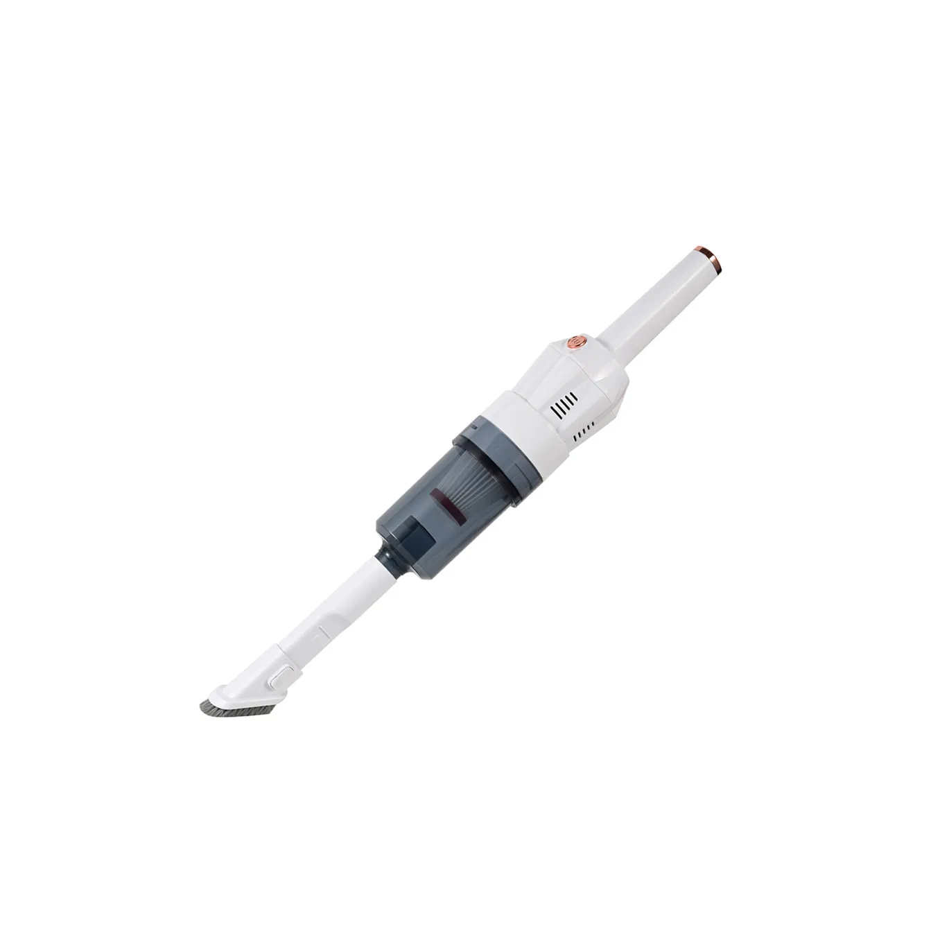 User-Friendly White Hand-Held Vacuum Cleaner, Weighs 1.1kg for Ease