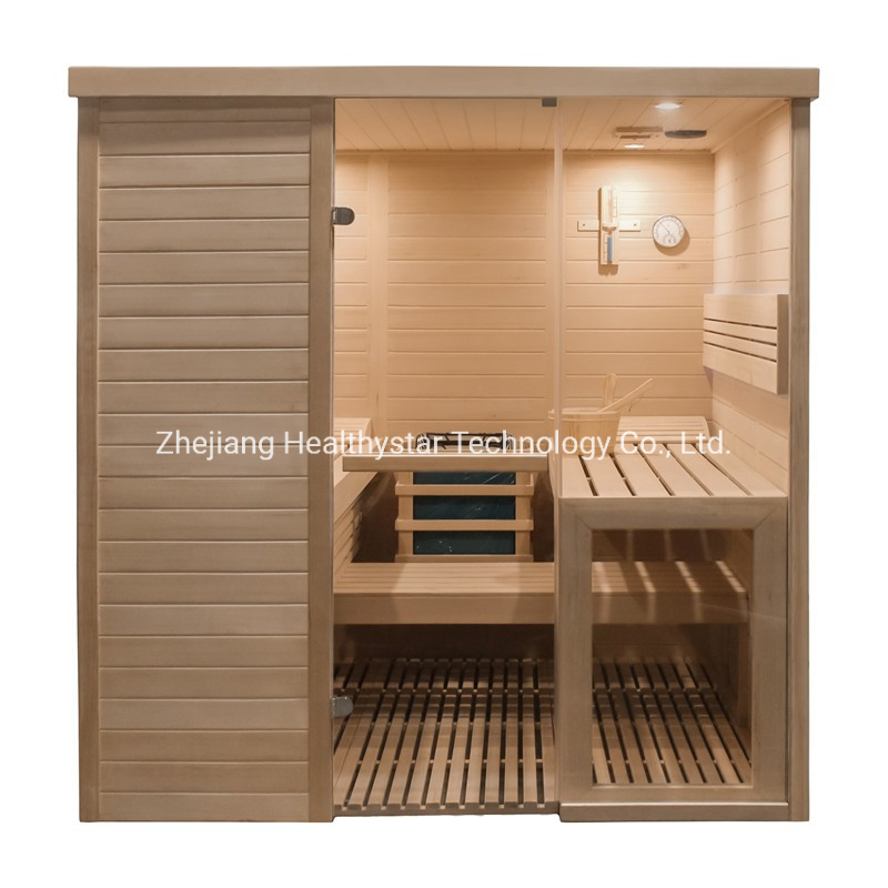Hemlock Traditional Sauna Room with Stove