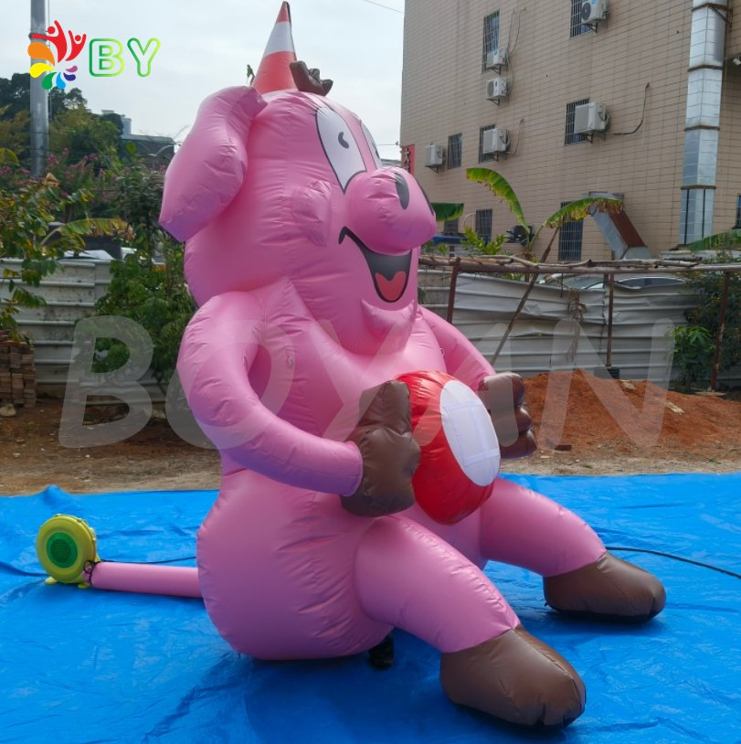 Customized Inflatable Pig Cartoon Model Inflatable Animal Cartoon Inflatable Fat Pig for Advertising Decoration