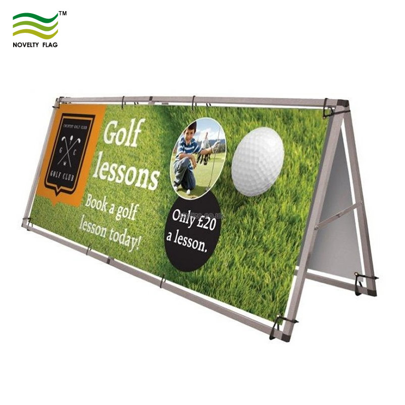 Advertising Outdoor Aluminum Frame Stand Double Side Frame Banners with Stand