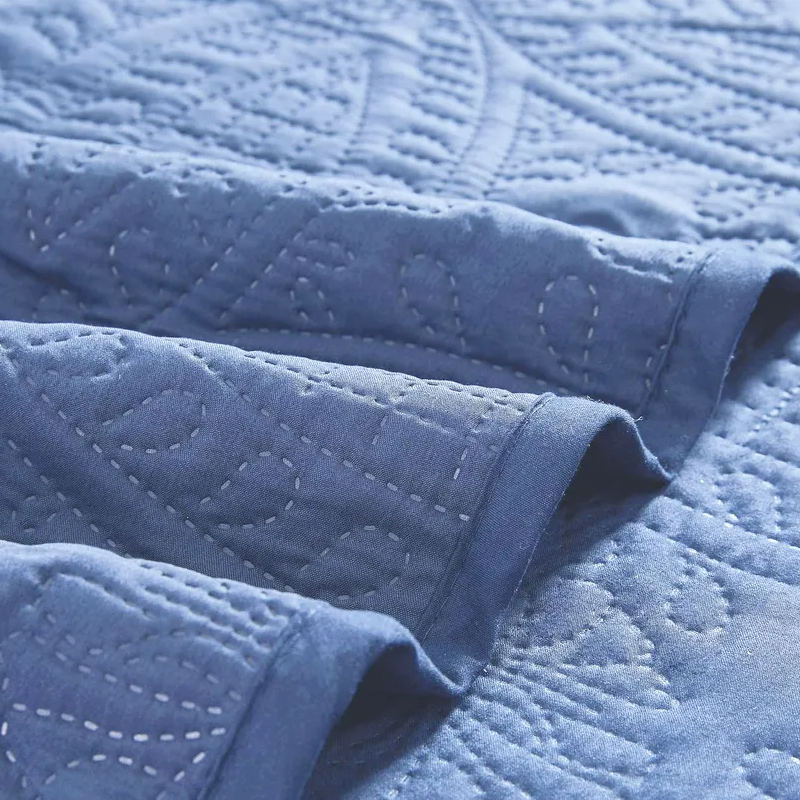 Jaje Custom Wholesale Home Ultrasonic Competitive Price Air Condition Luxury Summer Microfiber Polyester Bed Sheet Bedspread Set Quilt with Bag