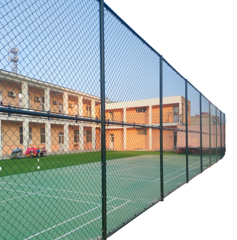 Modern Metal Chain Link Netting Fence Basketball Football Tennis Badminton Courts Widely Used Outdoor School Sports Playgrounds