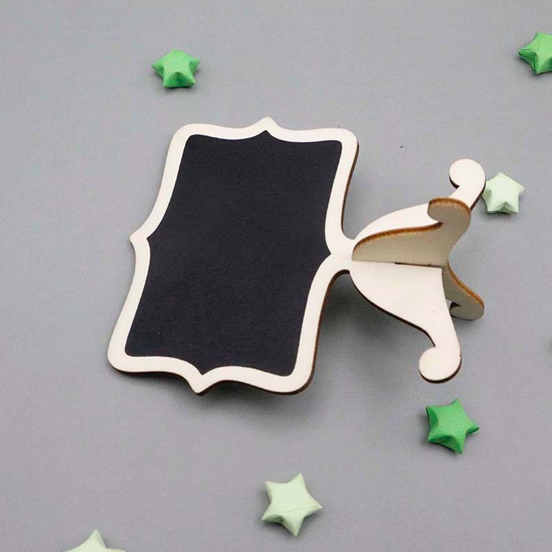 Can Erase Log Edge Vertical Desktop Chalkboard Mini Message Board Stall Display Brand Graffiti Board Bracket