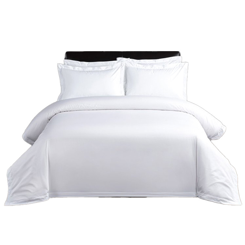 Wholesale Luxury Bedding Set 330tc White 100% Cotton Hotel Bed Linen (JRL005)