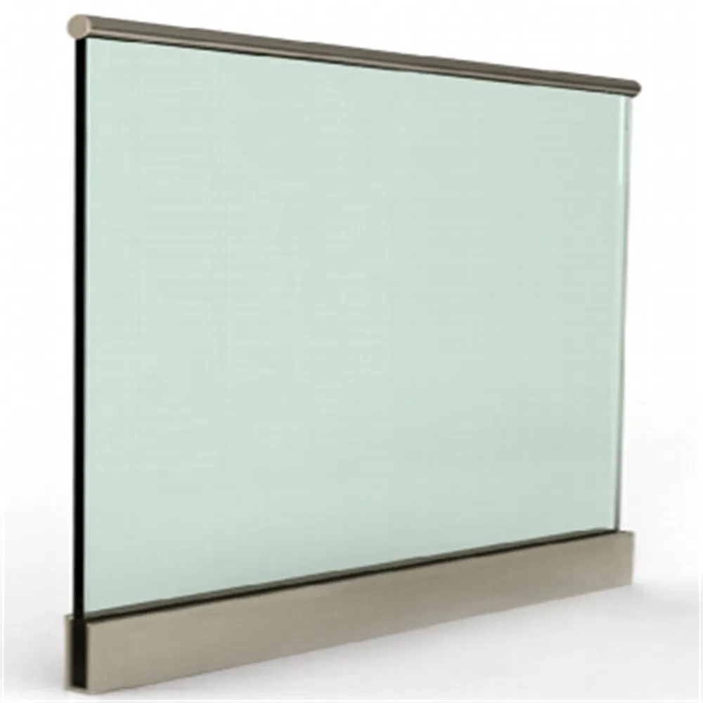 Glass Balcony Balustrade/ Railing with Aluminium U Channel Railing