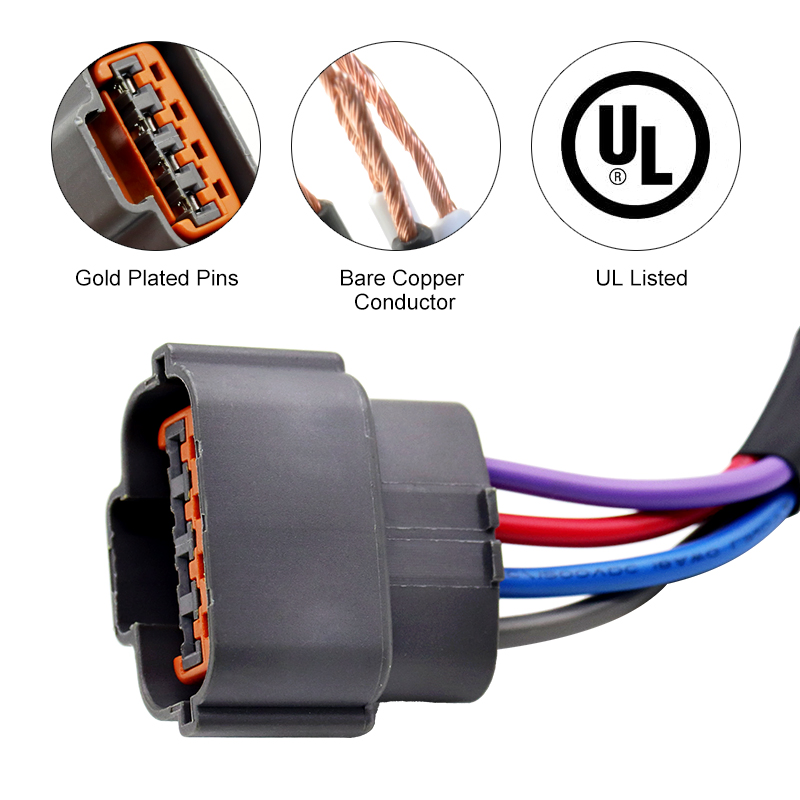 Custom Durable 4p to 3*4p Housing Cable Harness for Reliable Connections