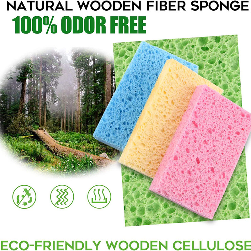 Esun Eco Dish Sponge Compressed Biodegradable Cellulose Sponge for Kitchen