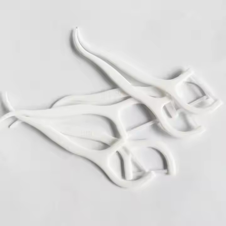 Bulk Eco Friendly Charcoal Reusable Plastic Toothpick Dental Floss Picks Flosser