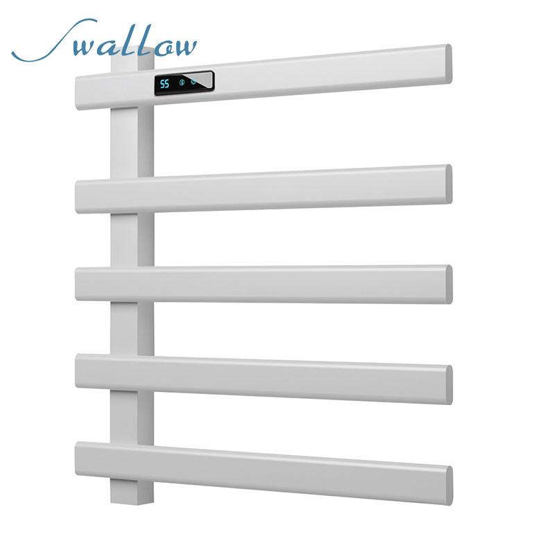 Factory Wholesale Electric Towel Heater Drying Rack Smart with Timer Matt Finish Anti-Fingerprint