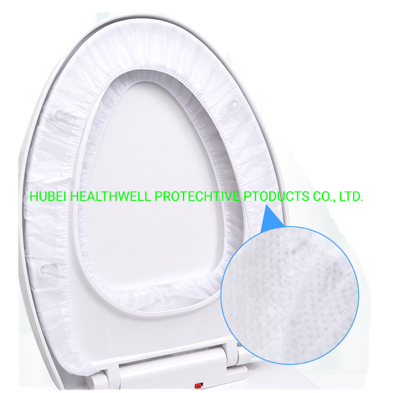 Natural White Color Non-Woven Fabrics Elastic Sanitary Toilet Seat Cover