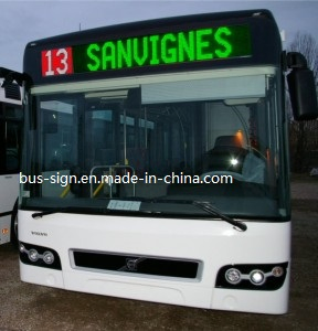 Sinlge Line Amber LED Signage for Bus