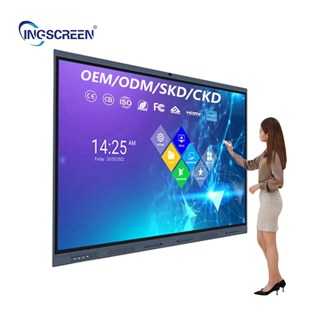 Removable Bracket Remote Collaboration OEM ODM Custom All-in-One Smart Interactive Whiteboard
