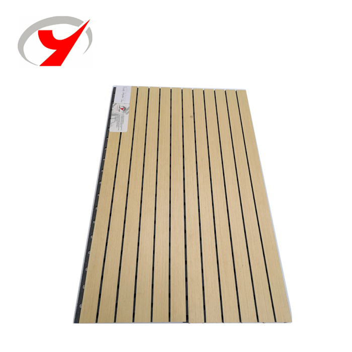 Zjgleader 15mm 18mm MGO Wood Veneer MDF Perforated Wooden Acoustic Panel