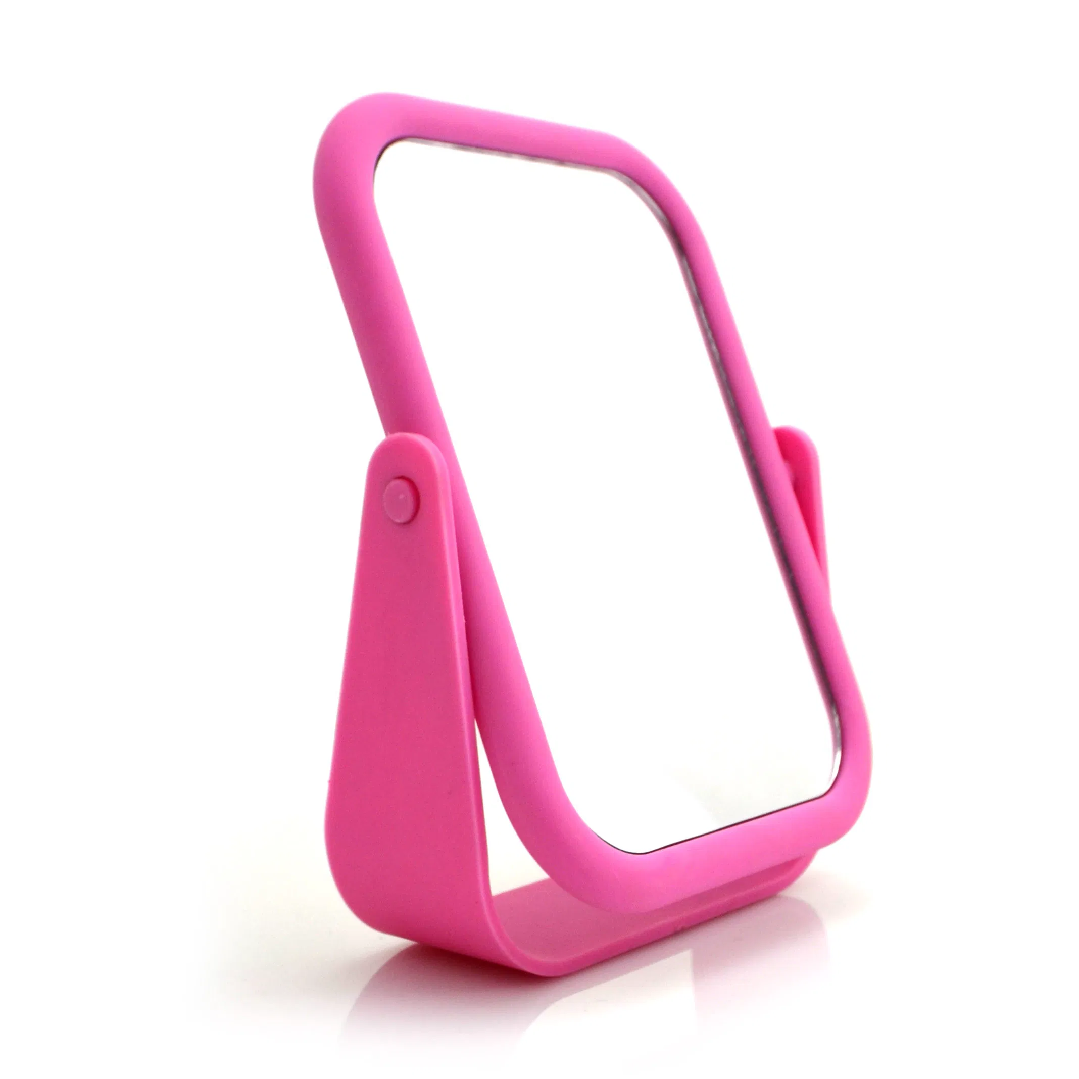 1X/2X Double Sides Square Soft Surface Plastic Table Makeup Mirror