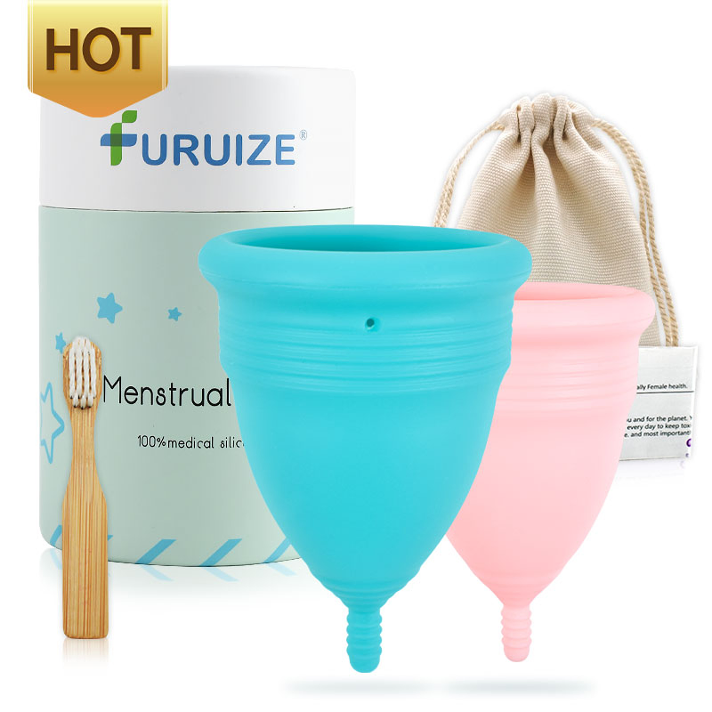 Customize Logo Medical Grade Silicone Period Cup Soft and Reusable Menstrual Cup