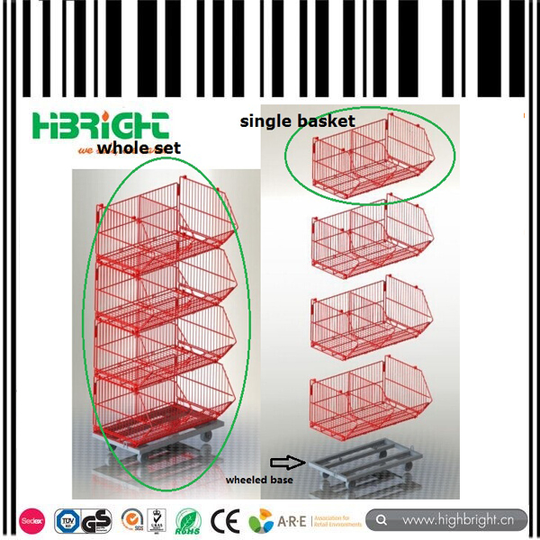 Supermarekt Metal Display Promotion Table