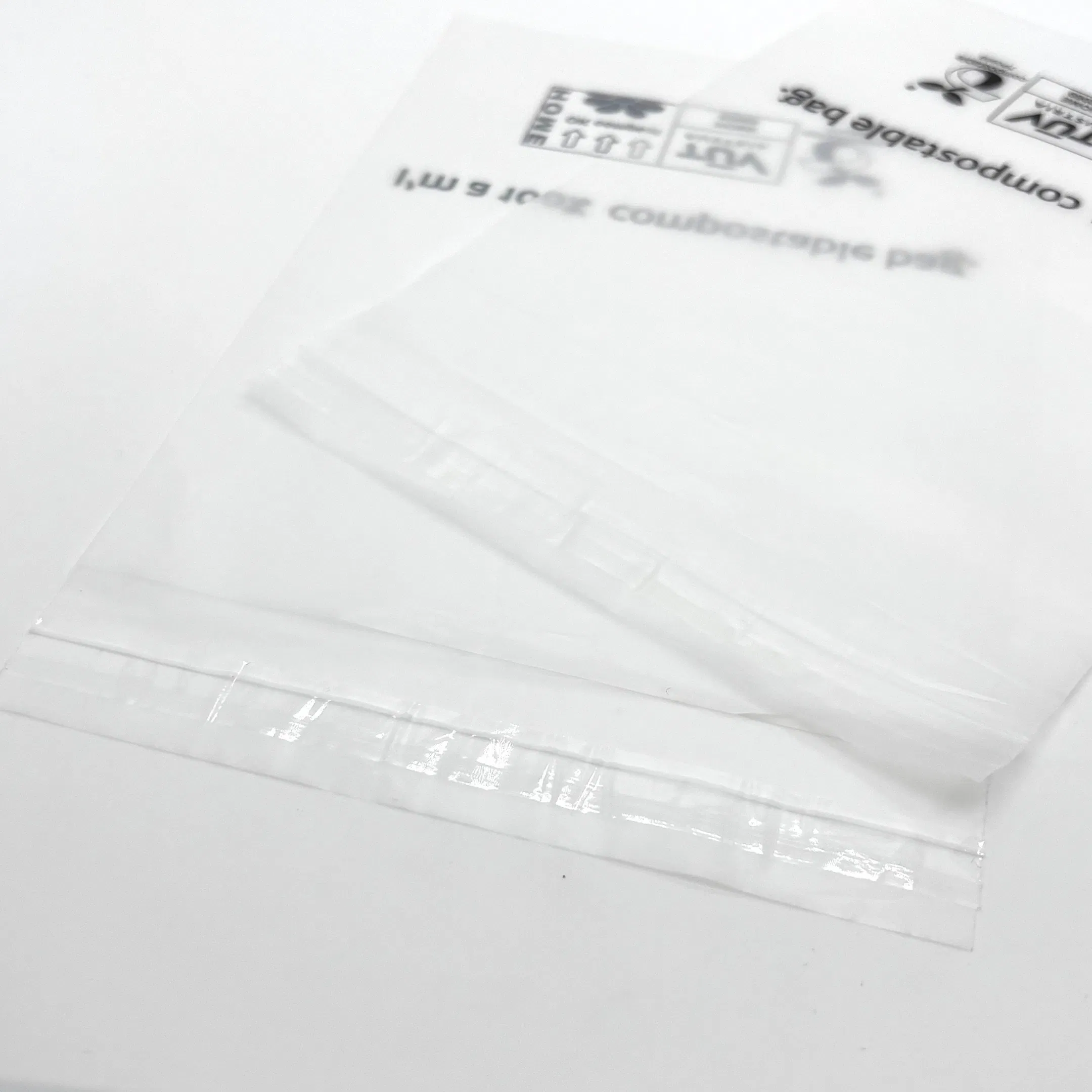 Biodegradable Transparent Soft Touch Bag Packaging with Printed Logo with Press Seal 10