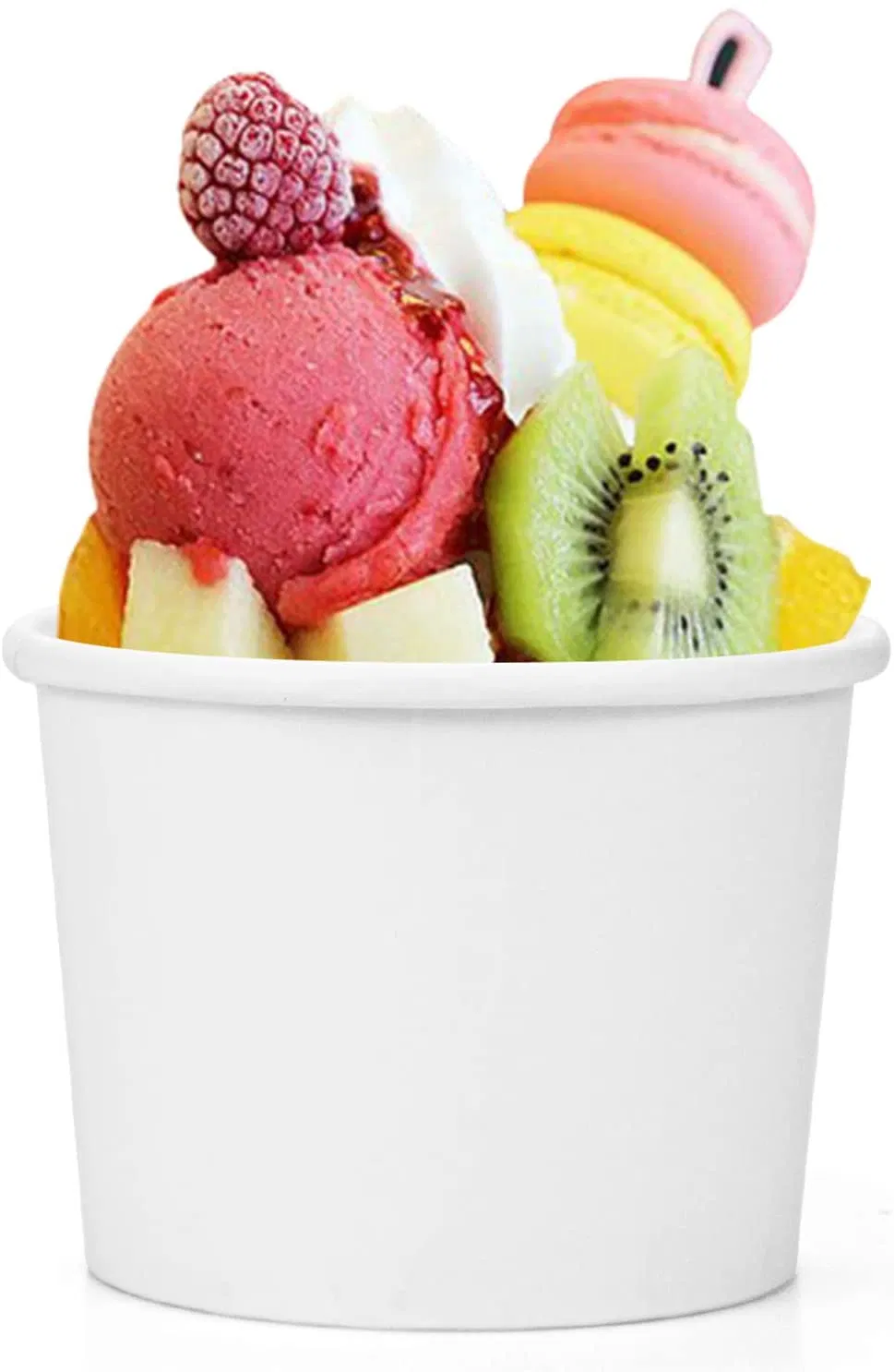 Disposable Paper Cup Ice Cream Cup Dixie Cup Made in China Ice Cream Bowl Disposable with Lid Cold Drink Cup