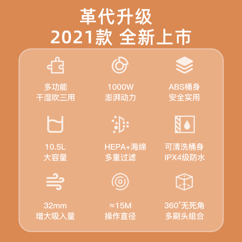 Wet and Dry Industrial Duty Vacuum Cleaner Household Appliances China Supplier