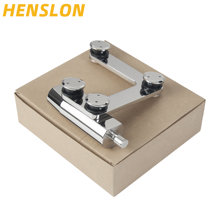 Stainless Steel CNC Machine Casting L Glass Clamp Fitting Accessories Over Panel Side Panel Connecting Patch
