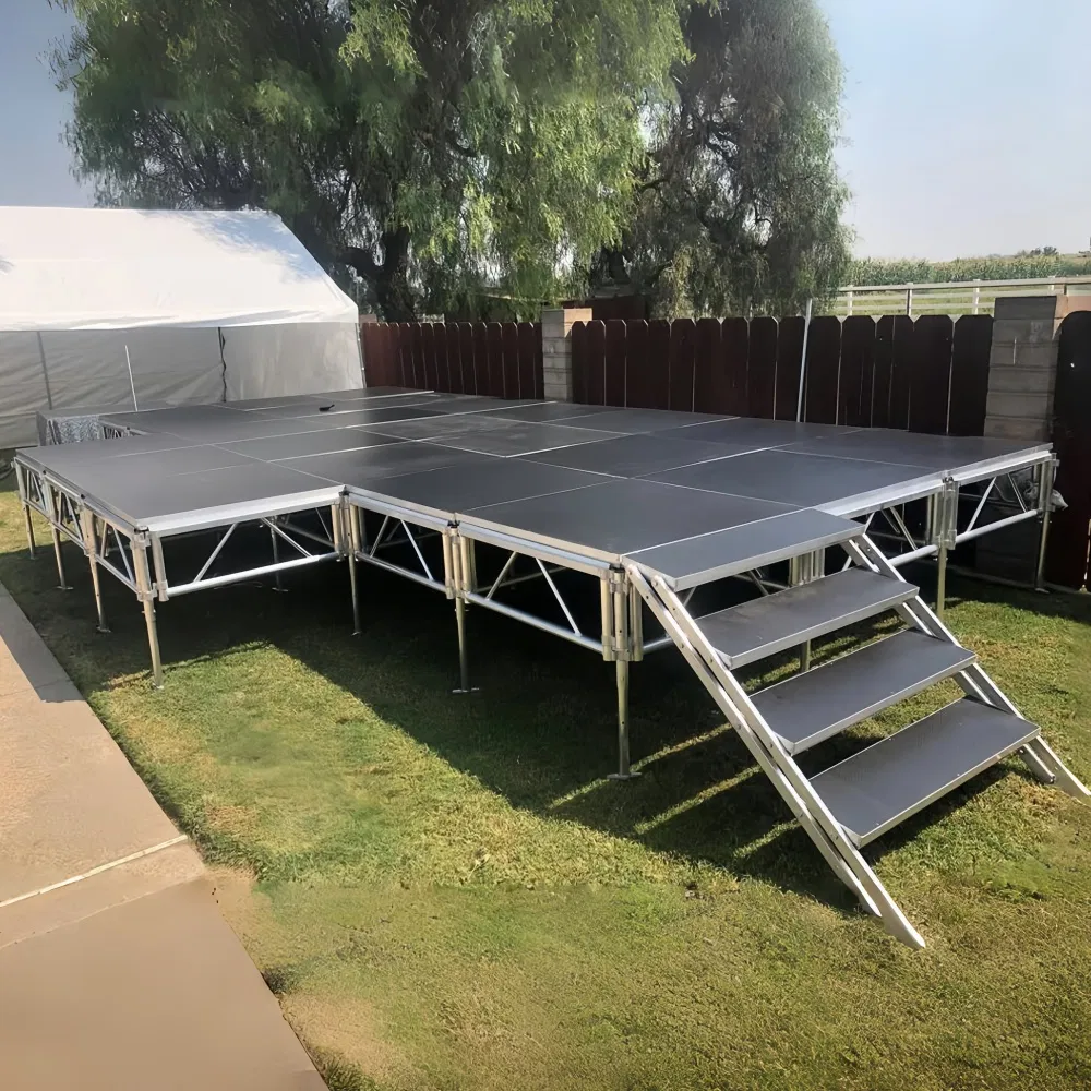 Outdoor Mobile Stage Aluminum Concert Stage Aluminum Stage Platform Foldable Design for Events Concerts Weddings