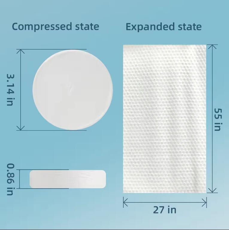 Disposable Custom Package 100% Natural Fiber 70cm*140cm Compressed Bath Towel