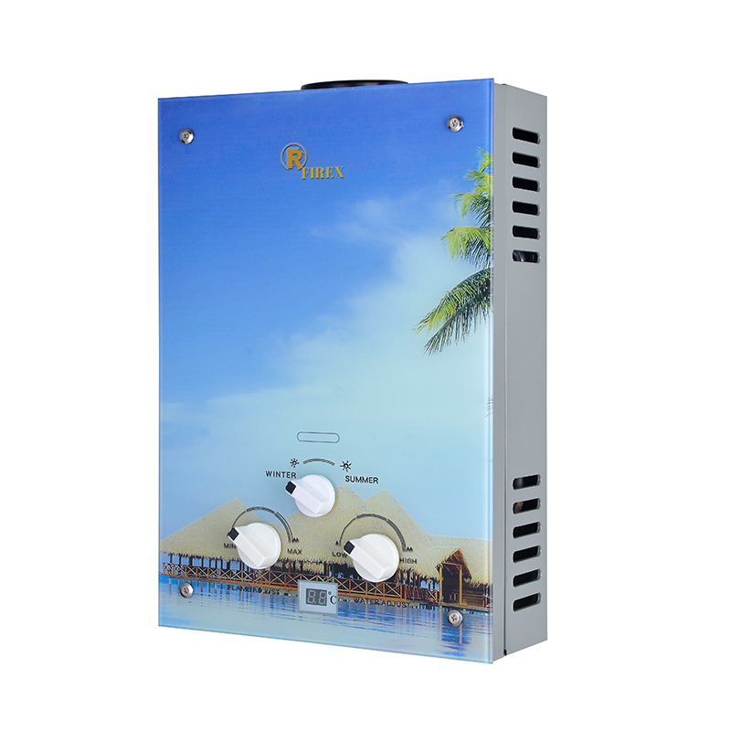 Home Appliance Tankless CE Bathroom Gas Water Heater Stable Calentador De Agua with Glass Panel