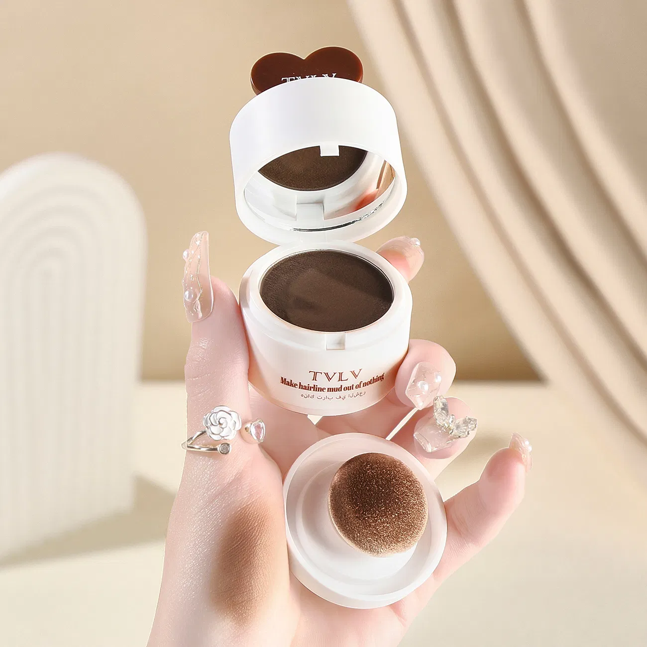 Non-Existent Hairline Makeup Shadow Contouring Cream That Doesn't Fade Easily, Hairline Filling Powder