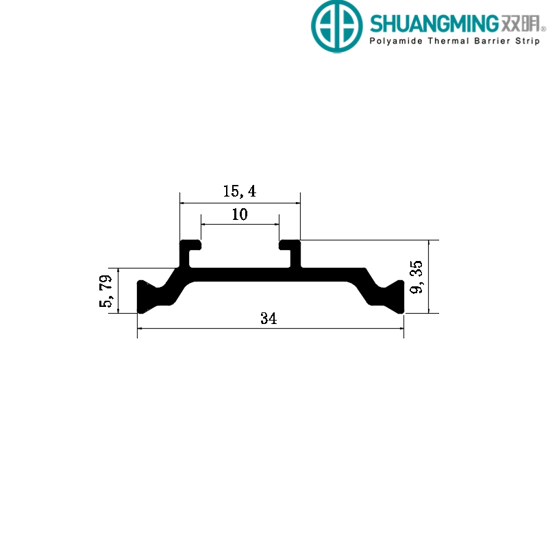 Industry Leading Cg34 Nylon Material Doors&Windows Thermal Barrier Strips