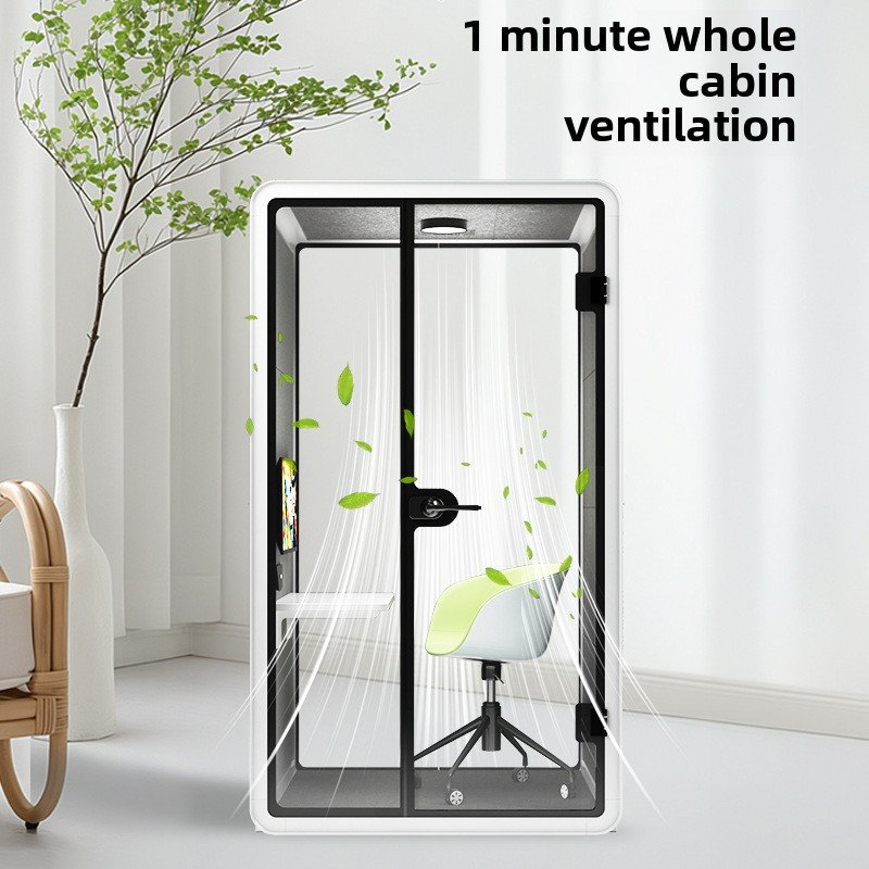 Soundproof Office Pod for Home Living Room and Live Space Group Meeting