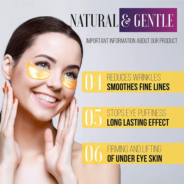 Anti-Aging Hyaluronic Acid Collagen 24K Gold Under Eye Mask