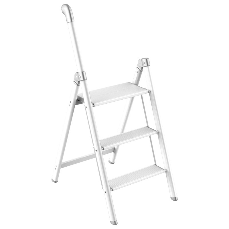 Household Multi-Functional Folding Aluminum Alloy Thickened Three-Step Ladder
