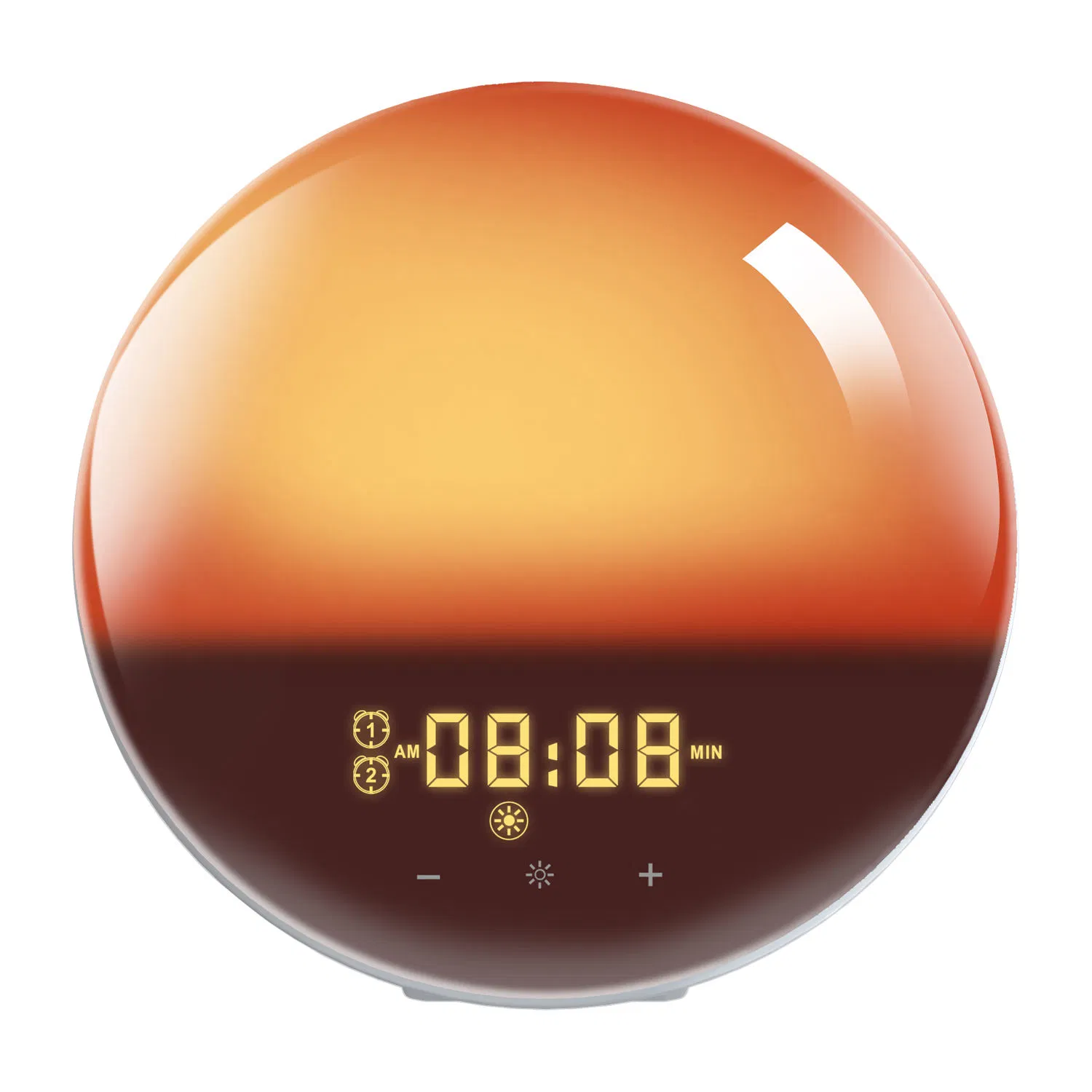 11 Night Colors Change Night Lights Wake up Light Sunrise Alarm Clock Bedroom with Sunrise Simulation, Fall Asleep, Dual Alarms, FM Radio, Snooze